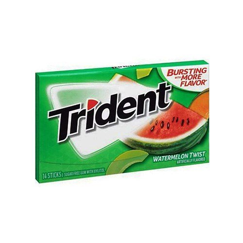 460~111368 Trident Watermelon Sugar-Free Chewing Gum (14g) - Image 1